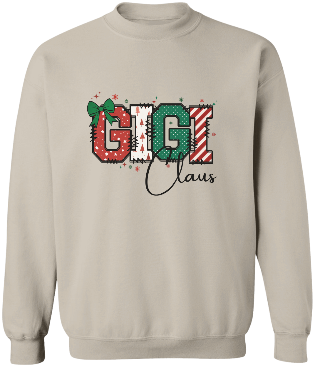 Gigi Claus Sweatshirt and Hoodie, Christmas Grandma Claus Sweatshirt, Gift for Mom
