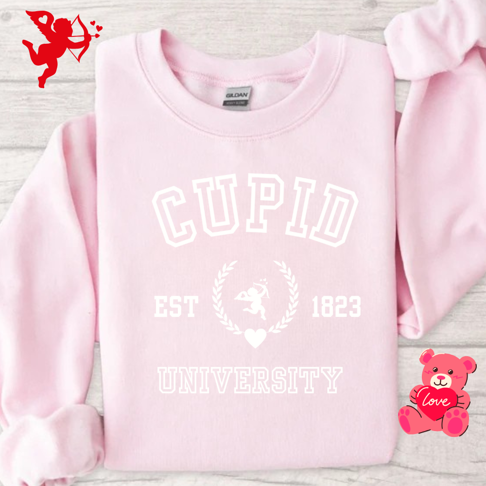 Cupid University Valentine Tshirt,Sweatshirt, Hoodies