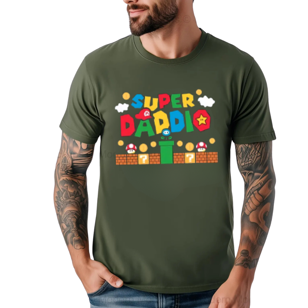Super Daddio Shirt, Funny Dad Tshirt, Father's Day Shirt, Super Dad Shirt, Gamer Daddy Shirt, Father Gift Tee