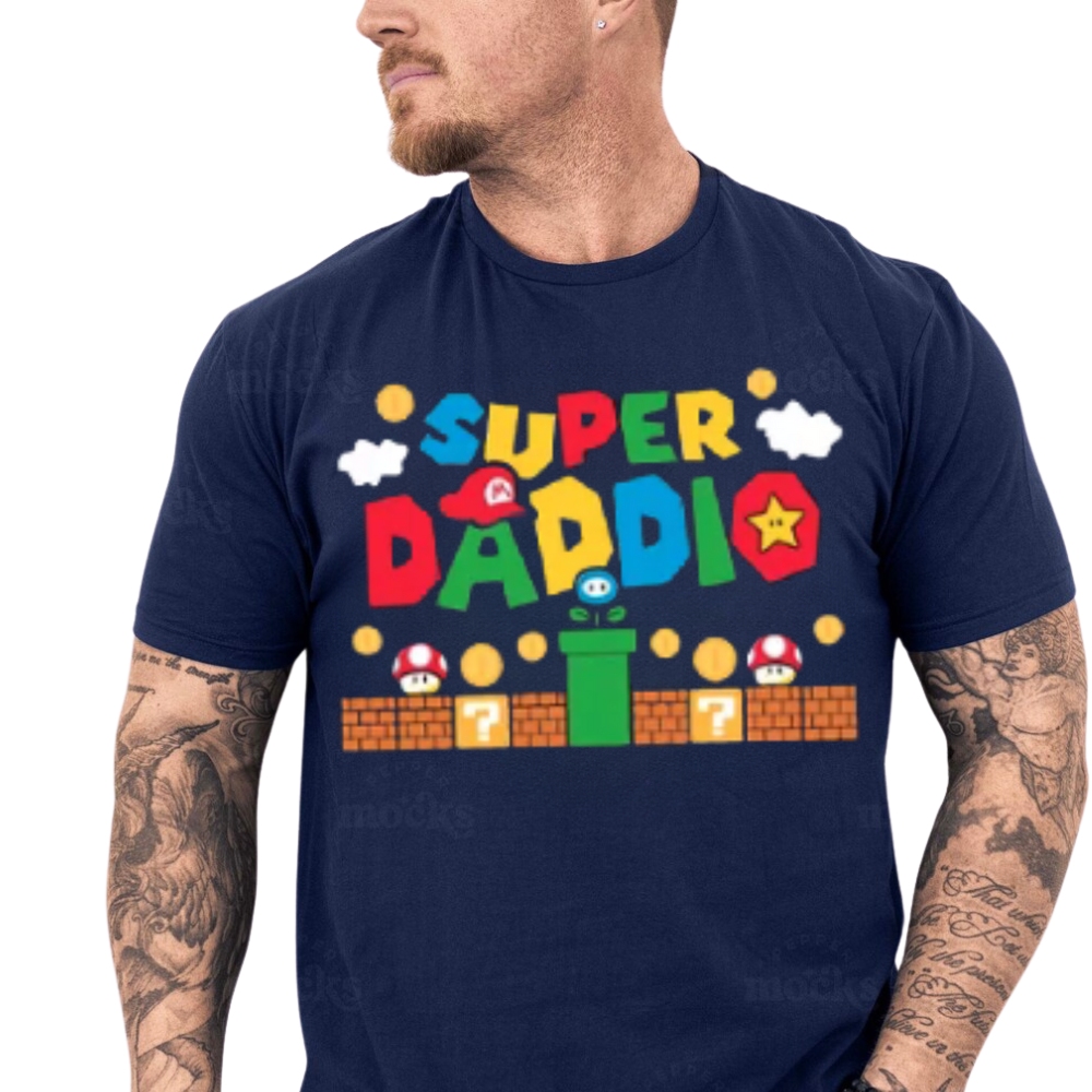 Super Daddio Shirt, Funny Dad Tshirt, Father's Day Shirt, Super Dad Shirt, Gamer Daddy Shirt, Father Gift Tee