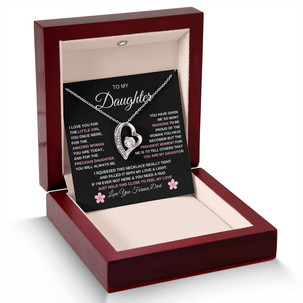To My Daughter| Forever Love Necklace/ Love Dad
