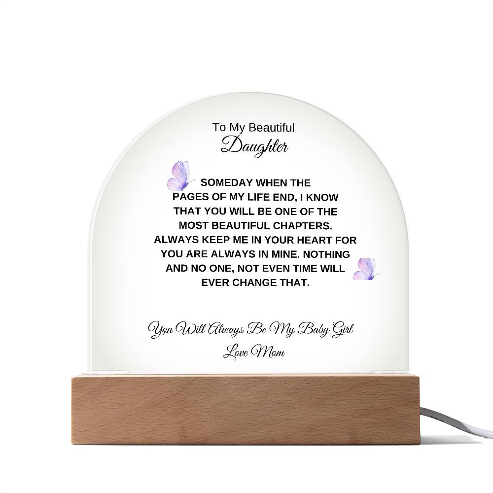 To My Beautiful Daughter