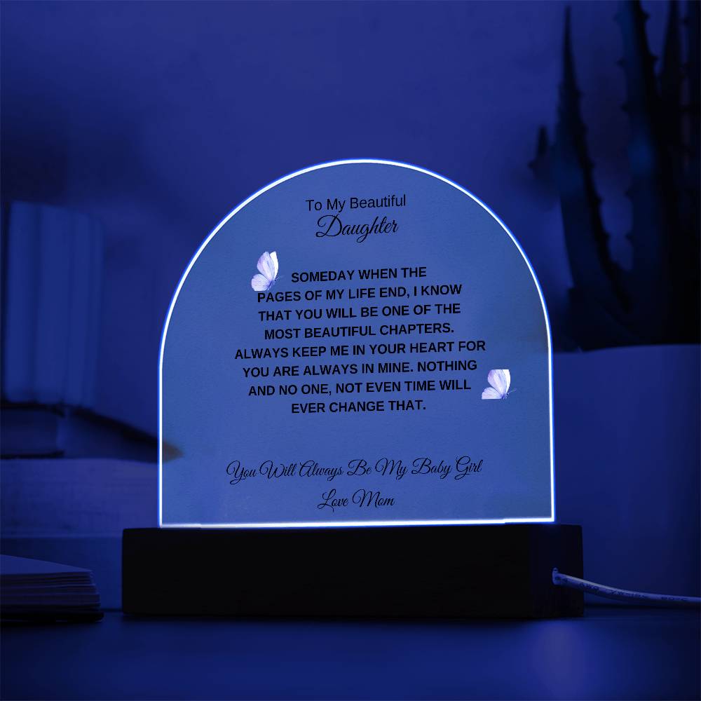 To My Beautiful Daughter