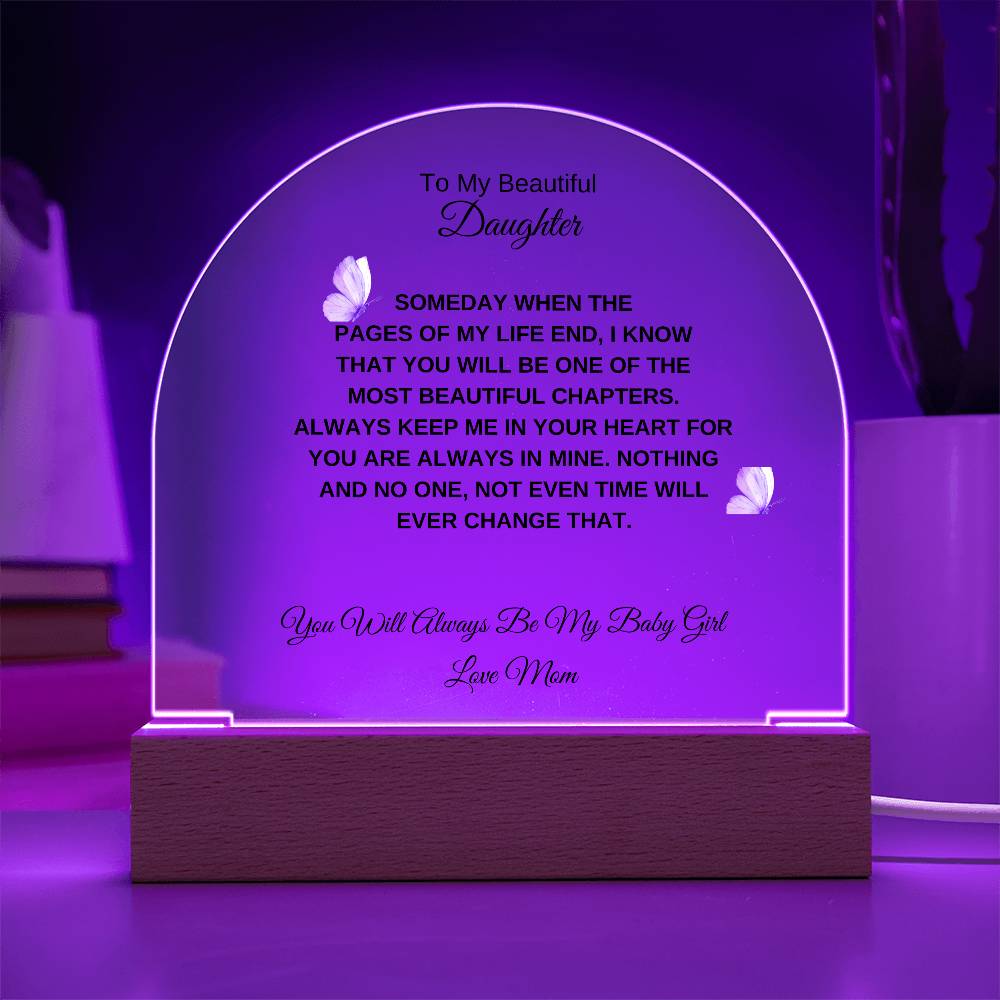 To My Beautiful Daughter