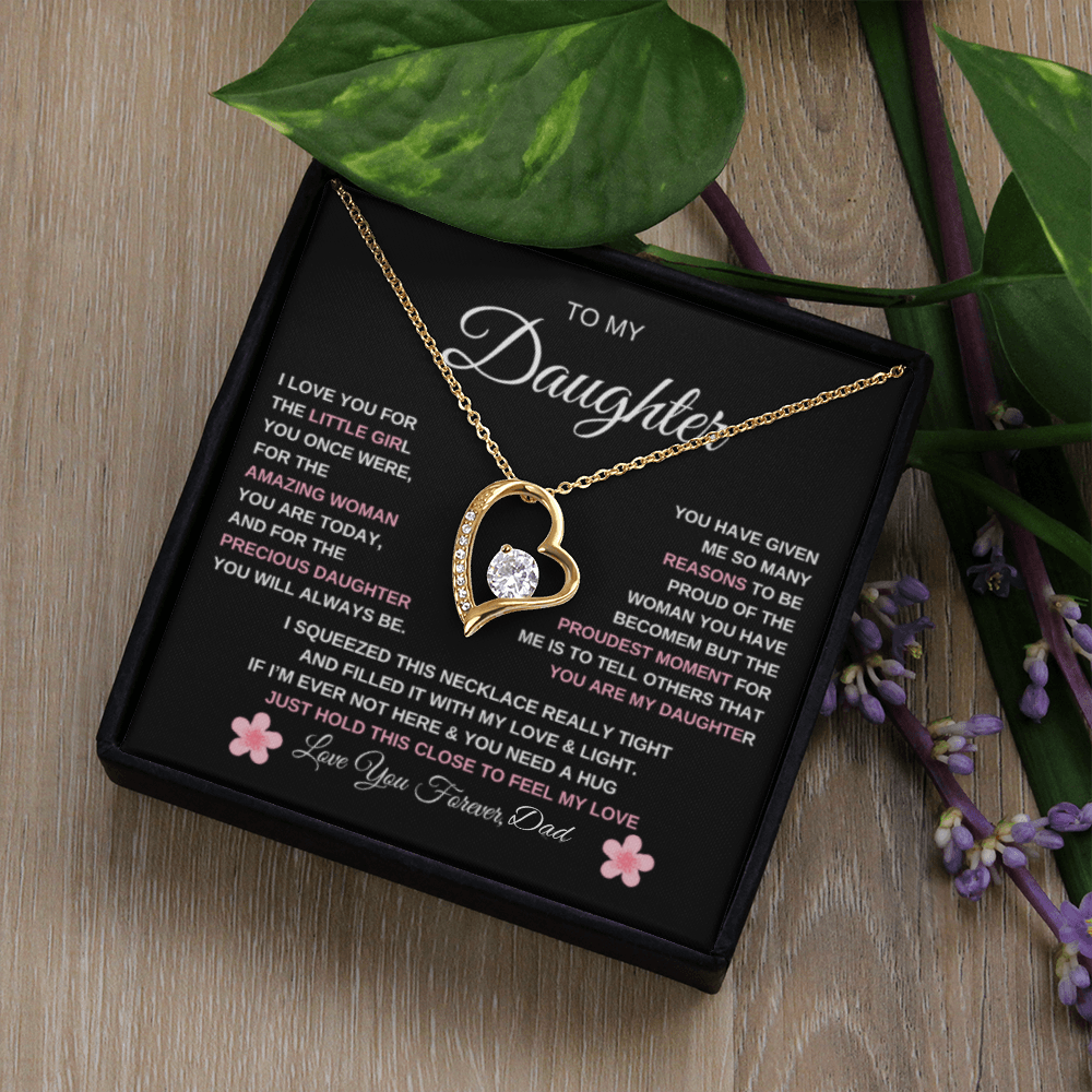 To My Daughter| Forever Love Necklace/ Love Dad