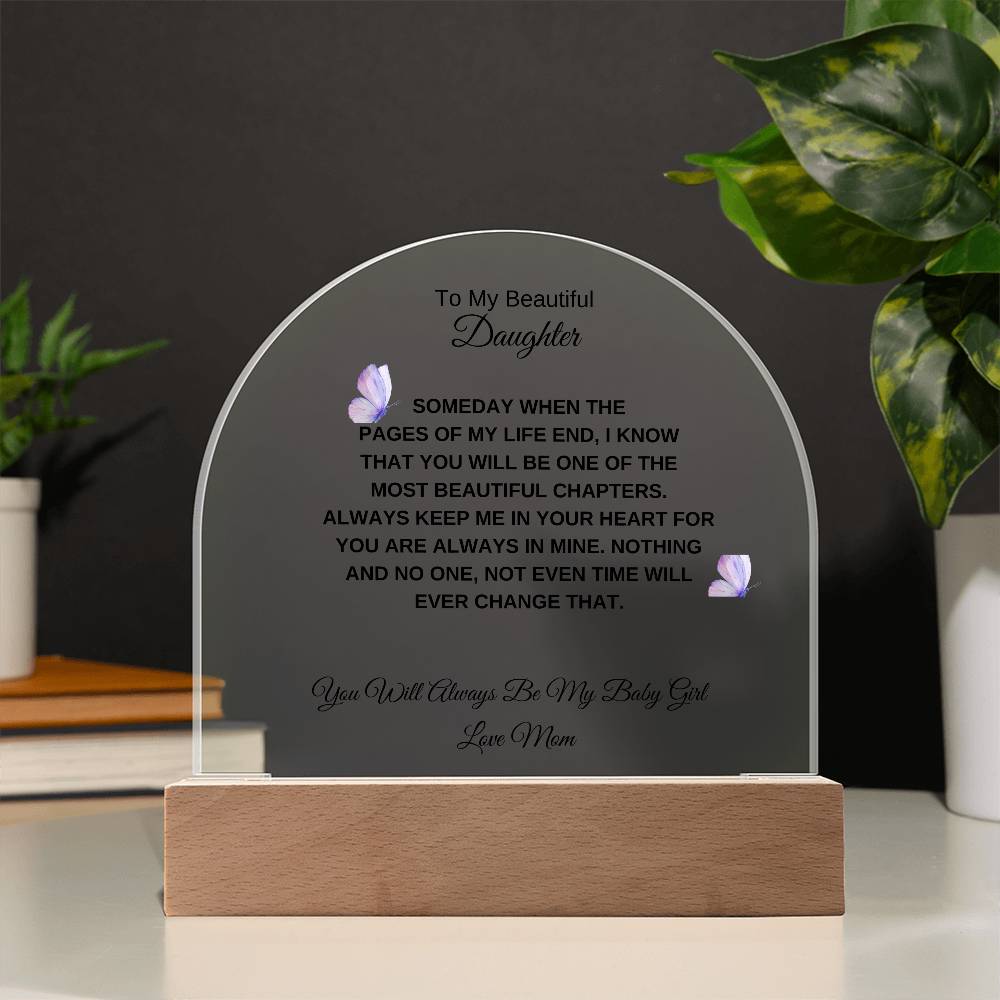 To My Beautiful Daughter
