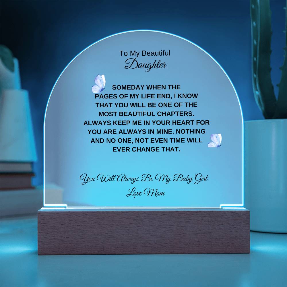 To My Beautiful Daughter