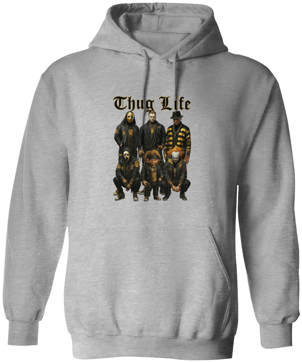 Thug Life Halloween Villains T-Shirt – Scary Squad Graphic Tee