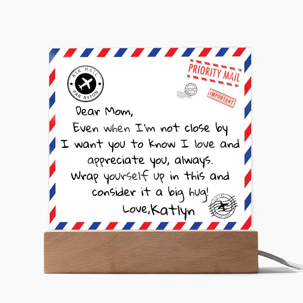 Dear Mom Postal Acrylic|Personalized Gift