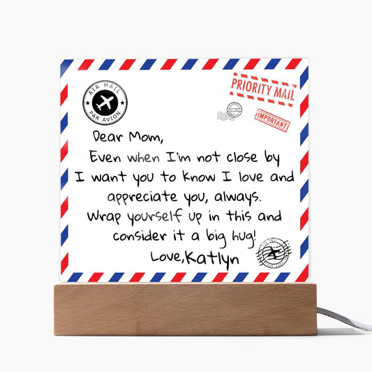 Dear Mom Postal Acrylic|Personalized Gift