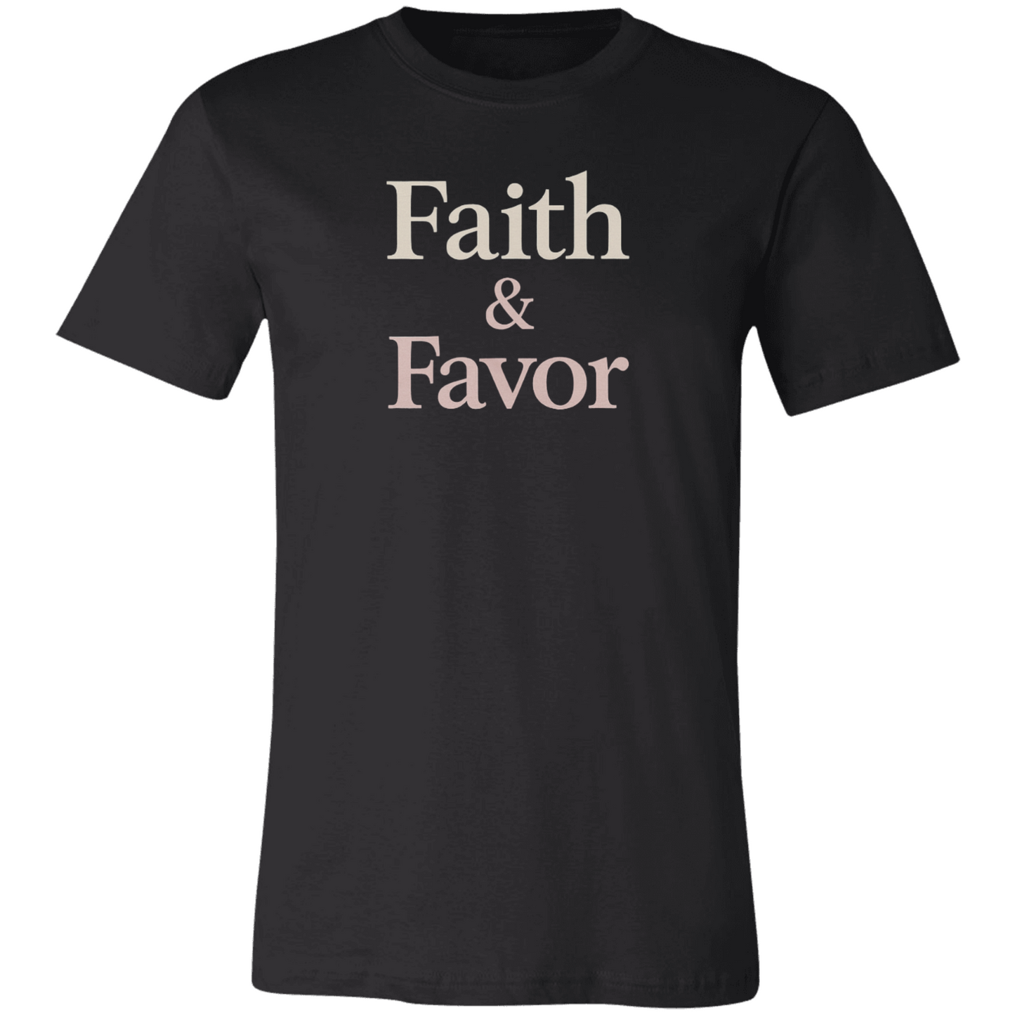 ✨ Faith & Favor T-Shirt – Christian Graphic Tee