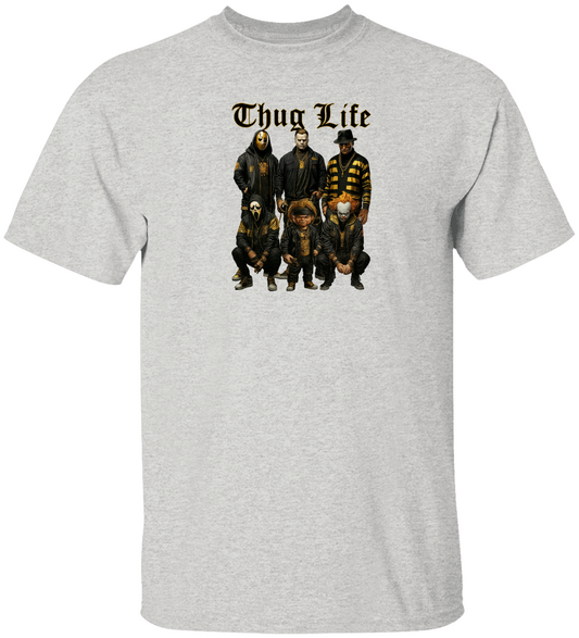 Thug Life Halloween Villains T-Shirt – Scary Squad Graphic Tee