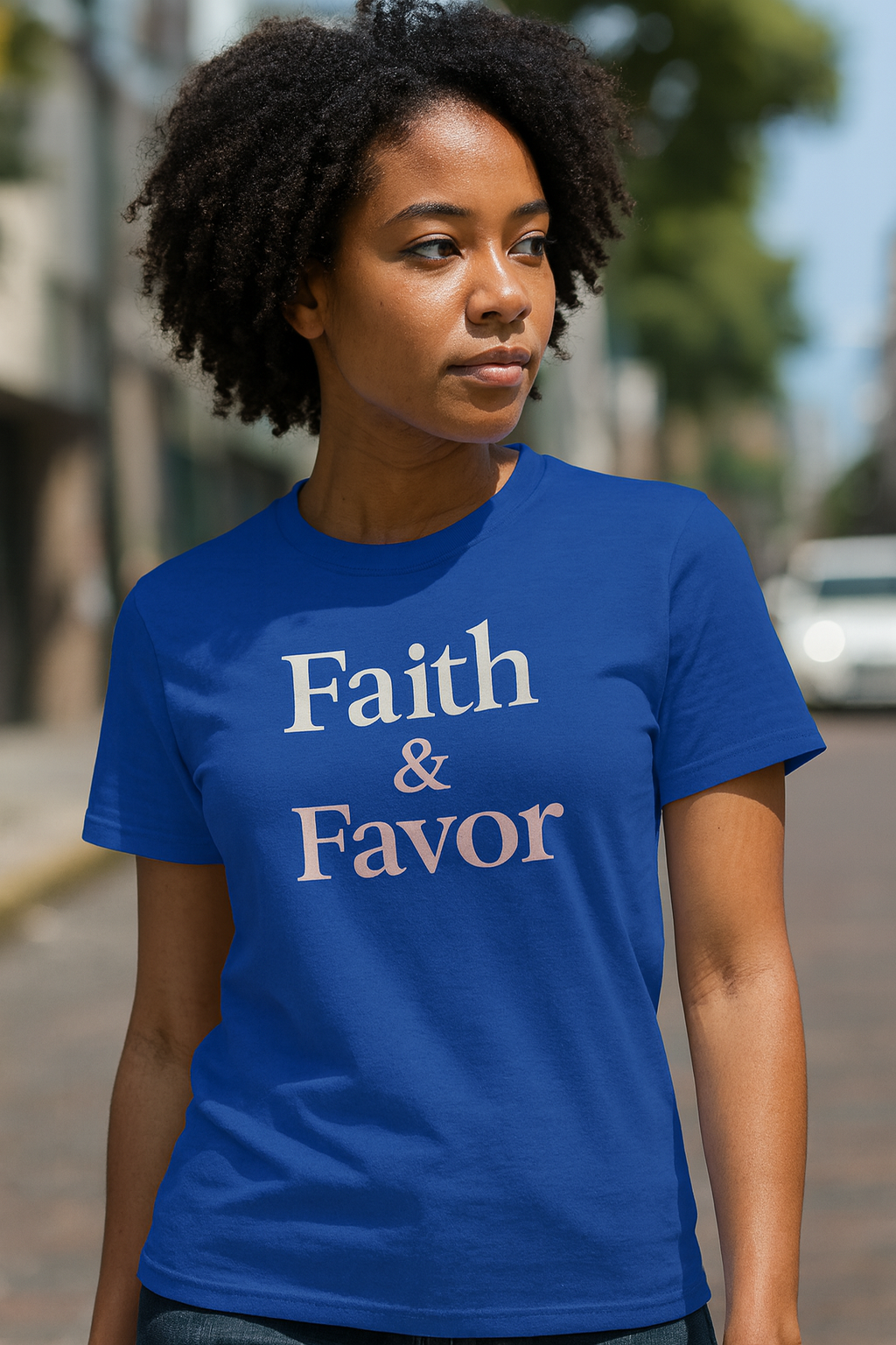 ✨ Faith & Favor T-Shirt – Christian Graphic Tee