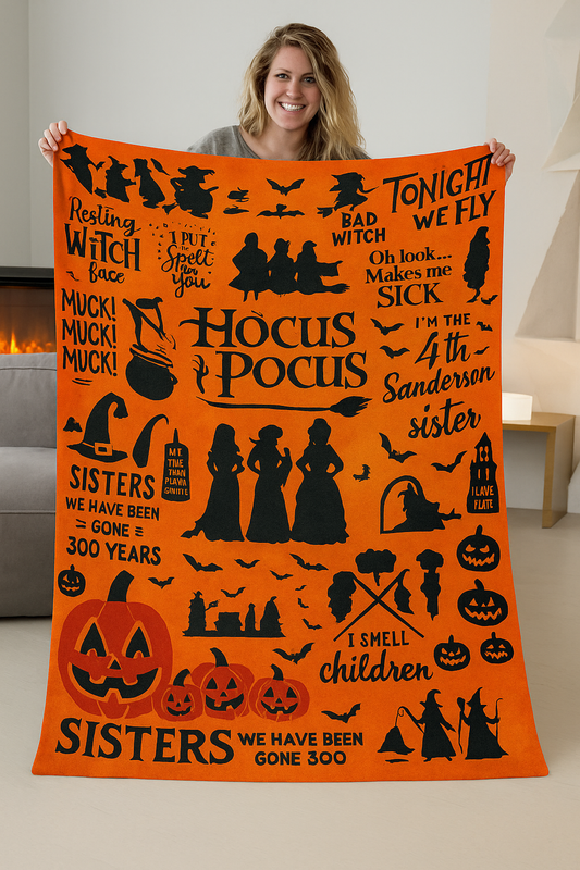 Hocus Pocus Halloween Blanket