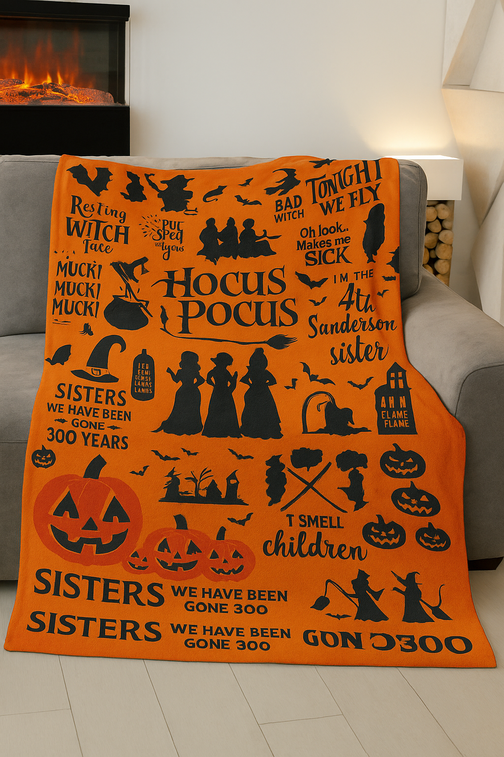 Hocus Pocus Halloween Blanket
