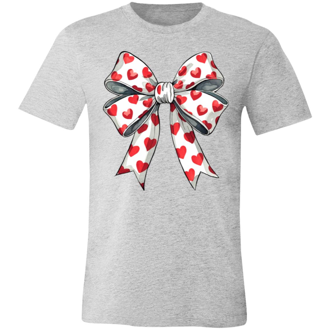 Coquette Valentine's Day Heart Bow Sweatshirt, Retro Valentine Shirt, Valentines day Bow Shirt