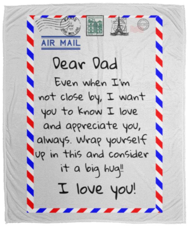 Dear Dad Postal Blanket