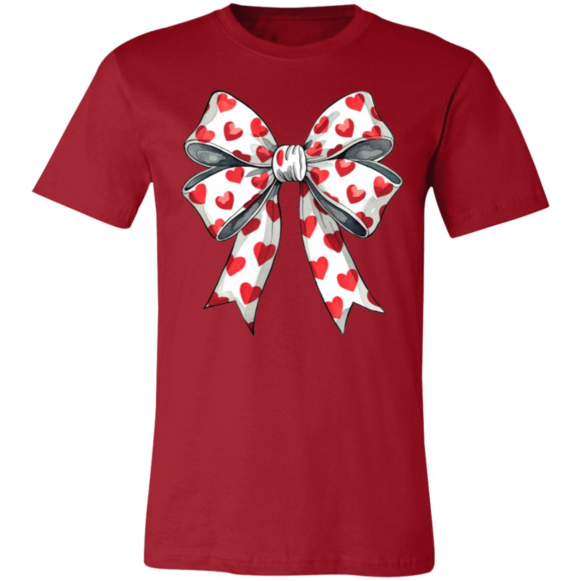 Coquette Valentine's Day Heart Bow Sweatshirt, Retro Valentine Shirt, Valentines day Bow Shirt