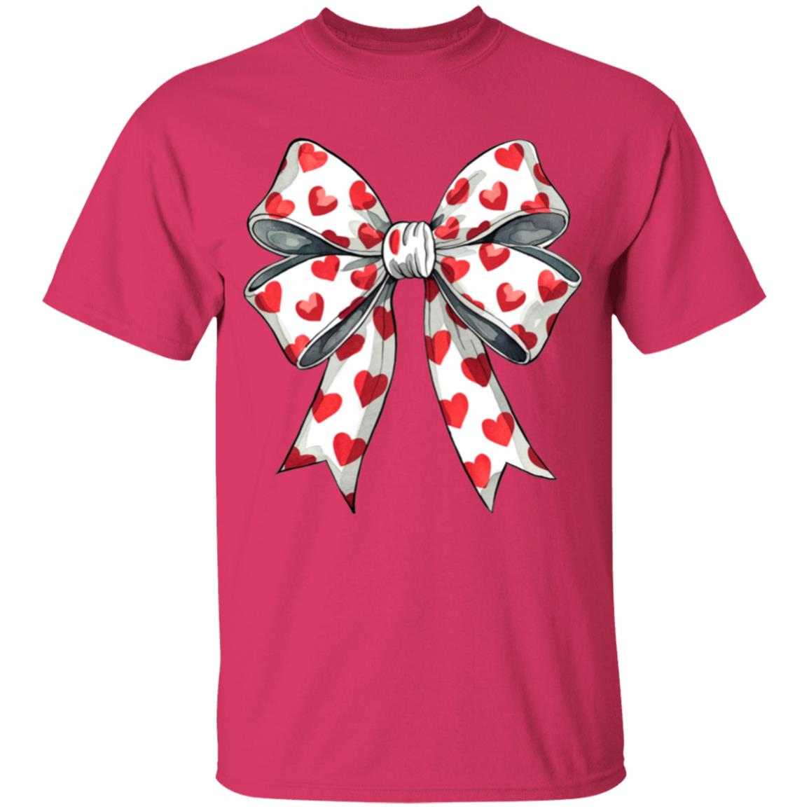 Coquette Valentine's Day Heart Bow Sweatshirt, Retro Valentine Shirt, Valentines day Bow Shirt