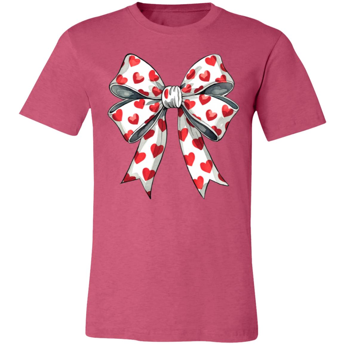 Coquette Valentine's Day Heart Bow Sweatshirt, Retro Valentine Shirt, Valentines day Bow Shirt