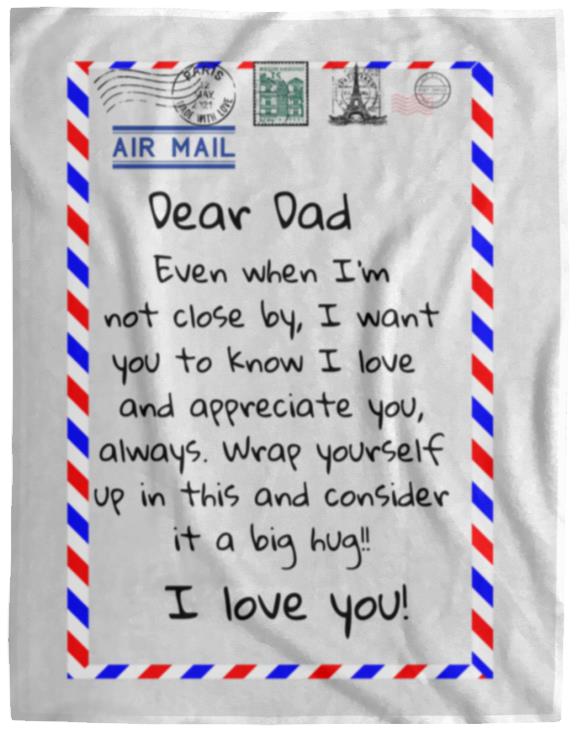 Dear Dad Postal Blanket