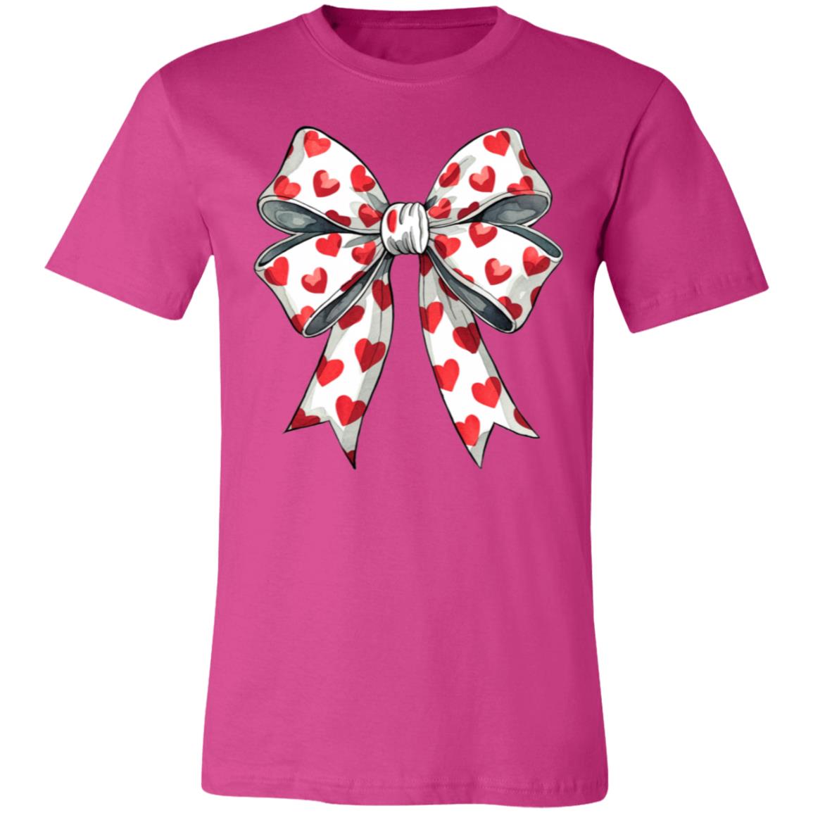 Coquette Valentine's Day Heart Bow Sweatshirt, Retro Valentine Shirt, Valentines day Bow Shirt