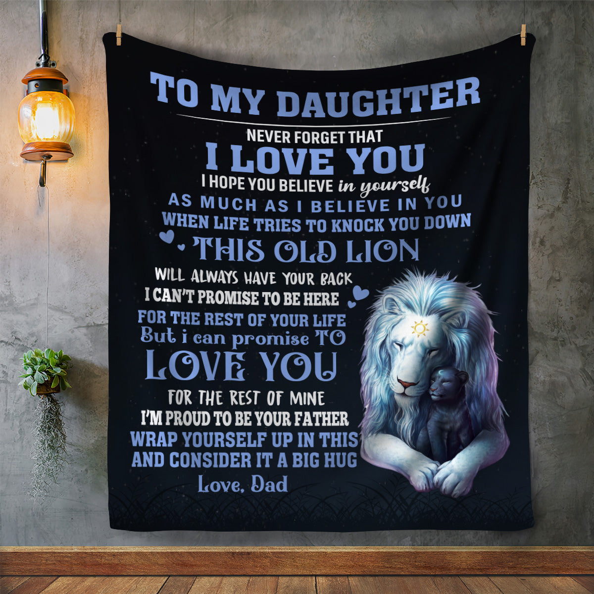 To My Daughter Blanket| This Old Lion