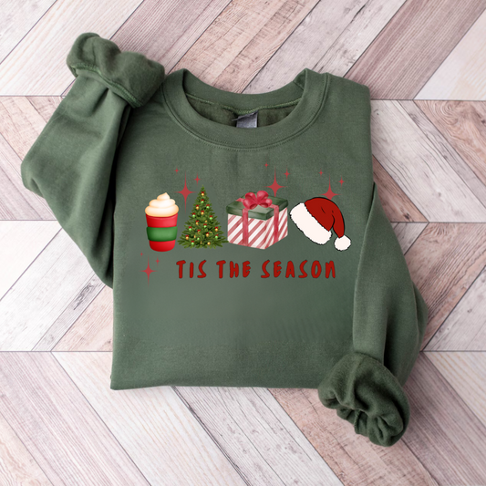 Tis The Season Sweatshirt, Christmas Tis The Season Sweatshirt, Merry Christmas Shirt, Christmas Sweatshirt,