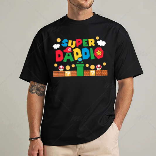Super Daddio Shirt, Funny Dad Tshirt, Father's Day Shirt, Super Dad Shirt, Gamer Daddy Shirt, Father Gift Tee