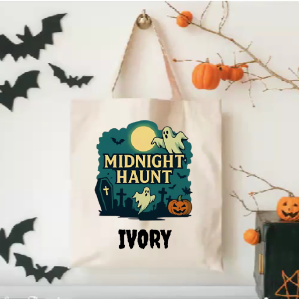 Personalized Halloween Trick or Treat Bag |Custom Name Tote