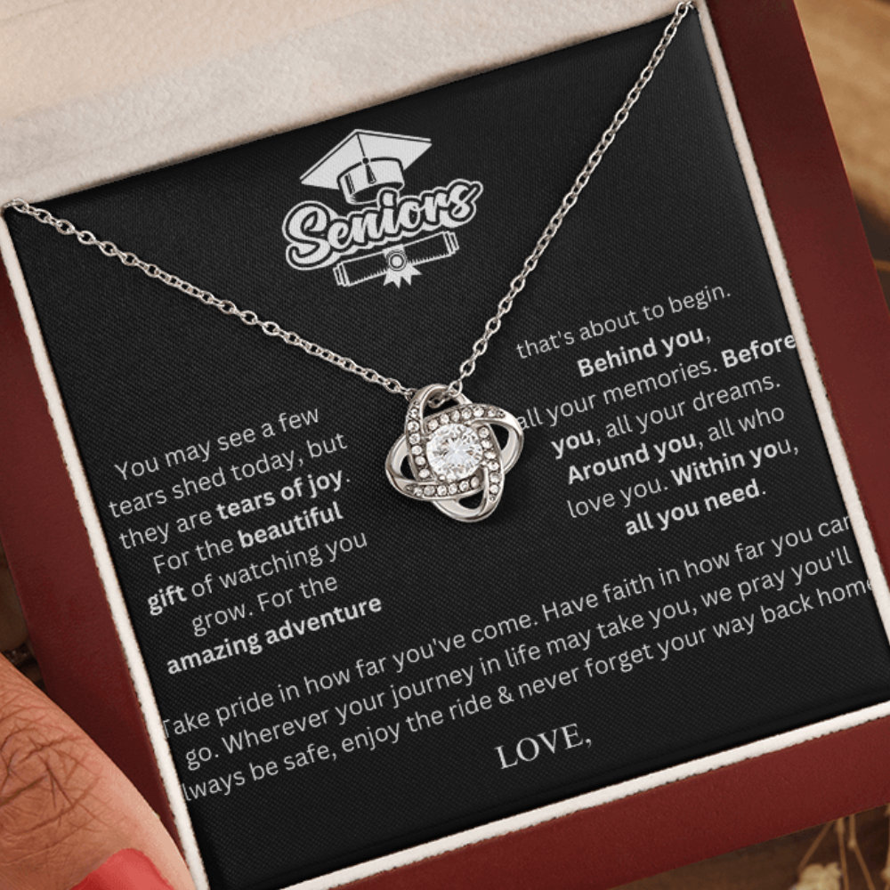 Custom Gift for Graduation "The Beautiful Gift of Watching You Grow" Necklace