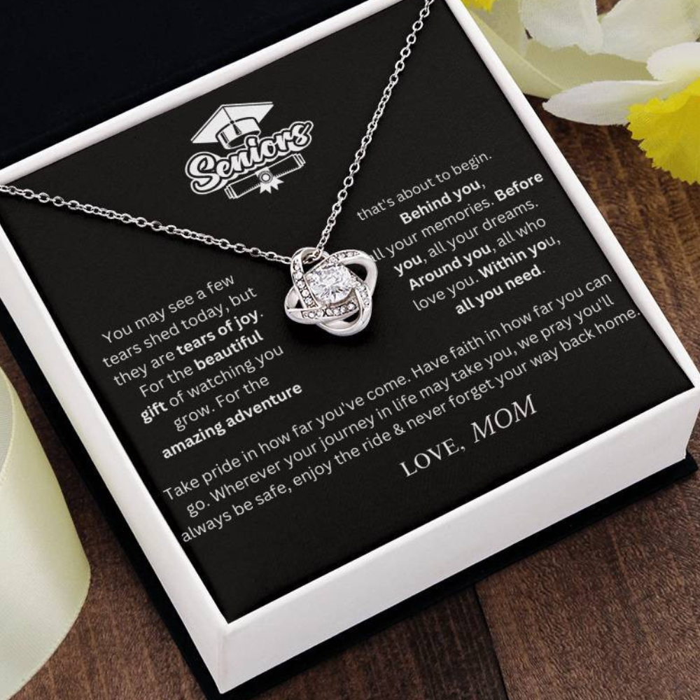 Custom Gift for Graduation "The Beautiful Gift of Watching You Grow" Necklace