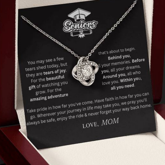 Custom Gift for Graduation "The Beautiful Gift of Watching You Grow" Necklace