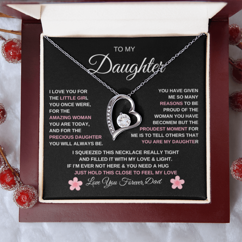 To My Daughter| Forever Love Necklace/ Love Dad