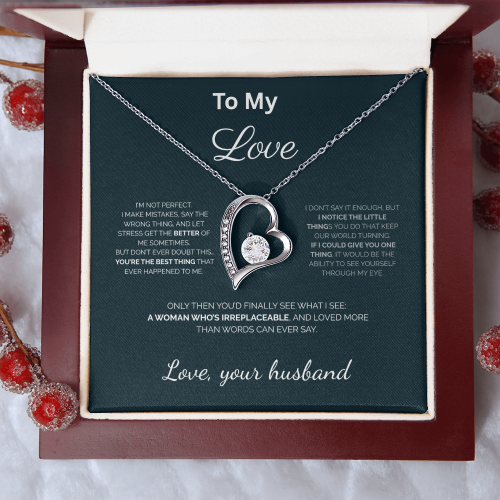 To My Love\You're the best thing\Forever Love Necklace
