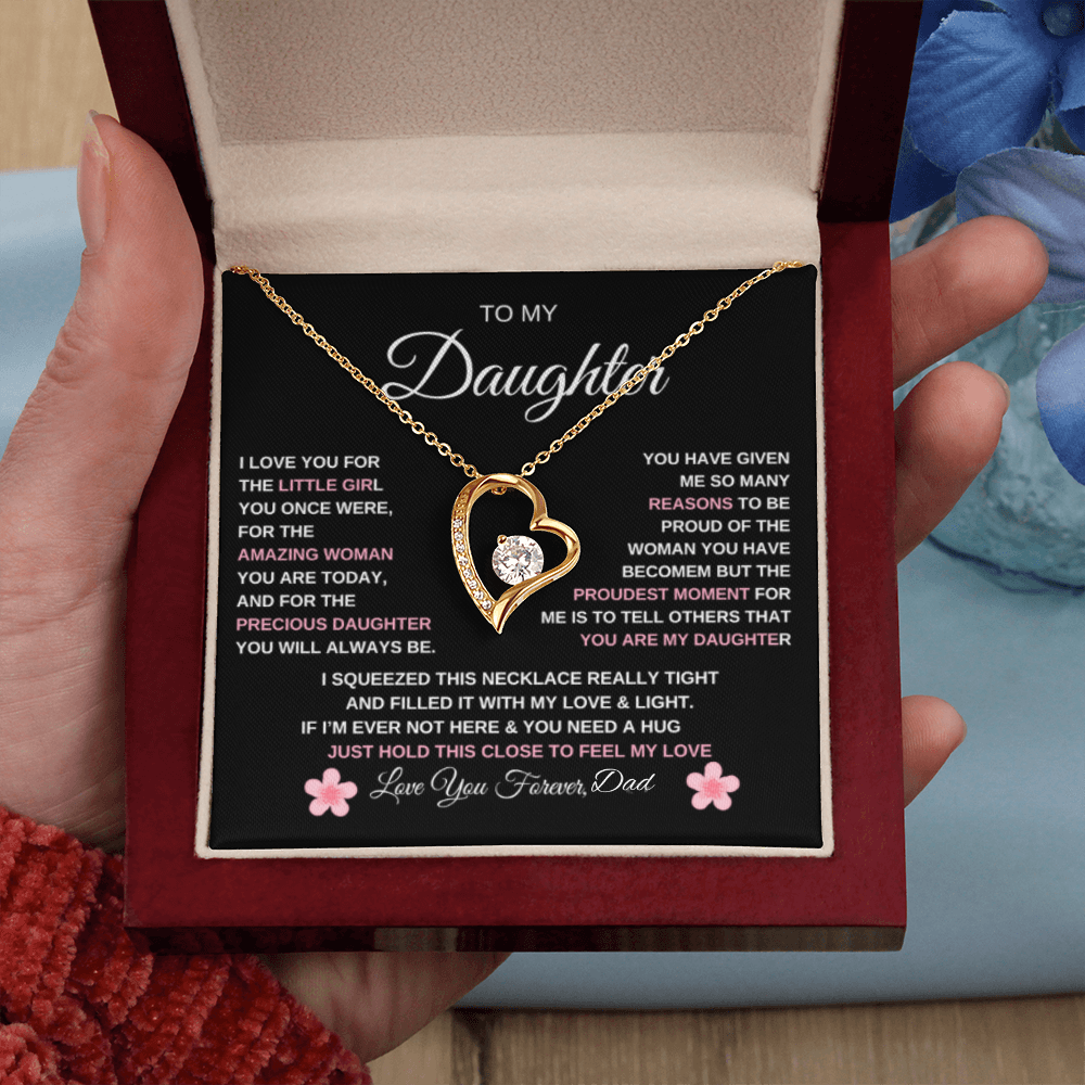 To My Daughter| Forever Love Necklace/ Love Dad