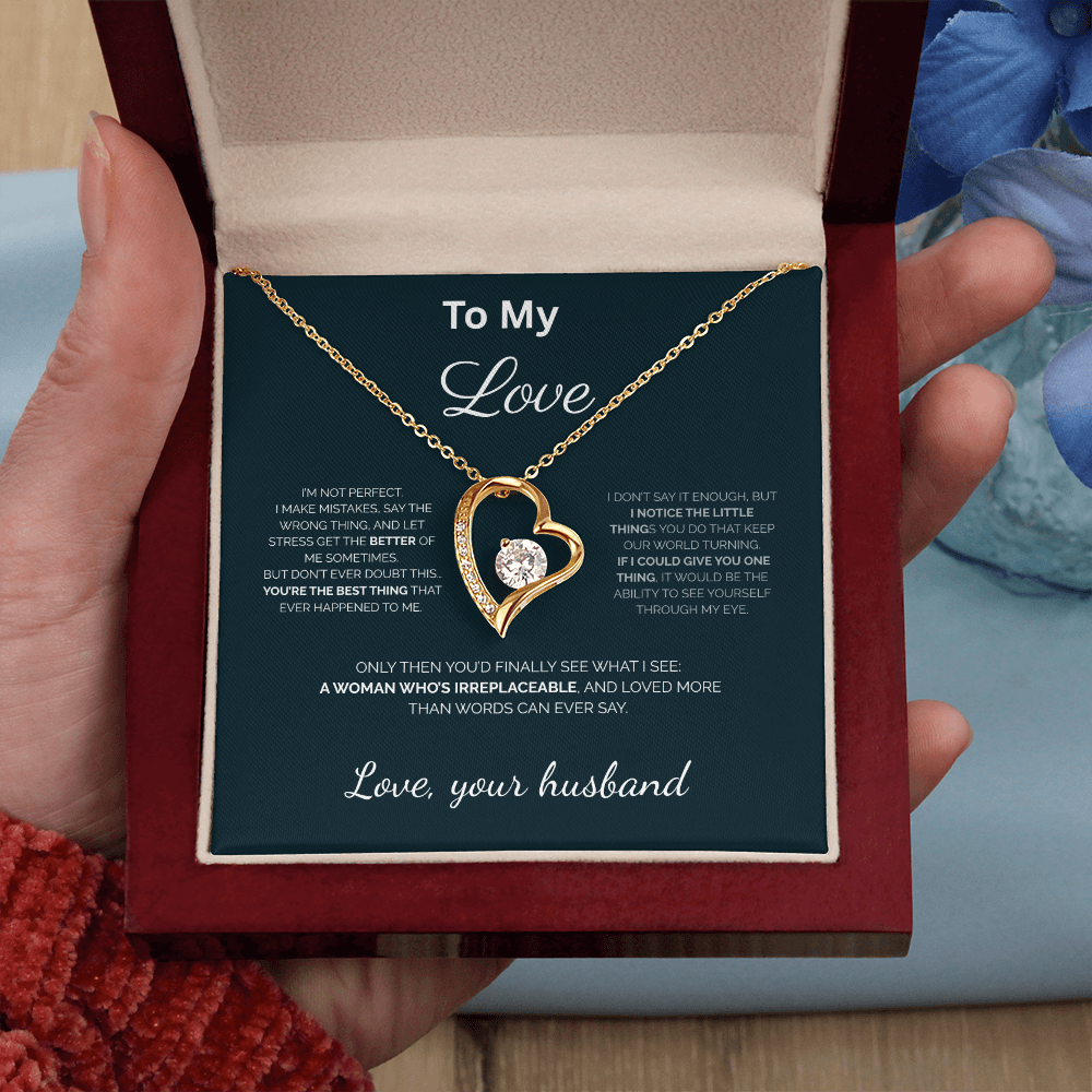 To My Love\You're the best thing\Forever Love Necklace