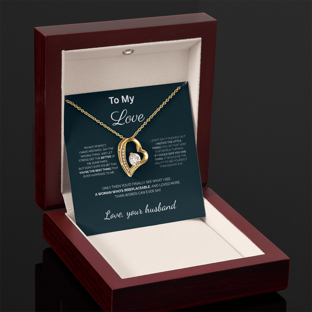 To My Love\You're the best thing\Forever Love Necklace