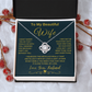To My Beautiful Wife\Loveknot Necklace