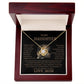 TO MY DAUGHTER/LOVE MOM/ LOVE KNOT NECKLACE