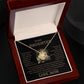 TO MY DAUGHTER/LOVE MOM/ LOVE KNOT NECKLACE