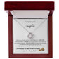 To My Beautiful Daughter/Love KNot Necklace