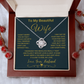 To My Beautiful Wife\Loveknot Necklace