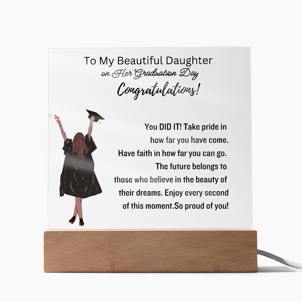 To My Daughter-Graduation Gift