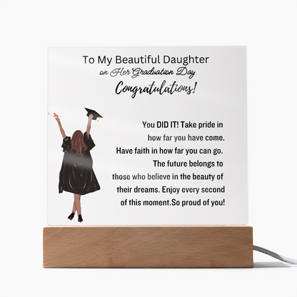 To My Daughter-Graduation Gift