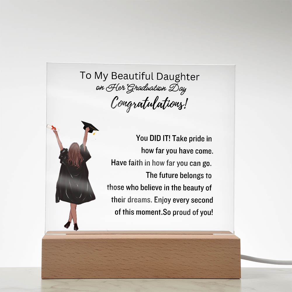 To My Daughter-Graduation Gift