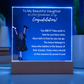 To My Daughter-Graduation Gift