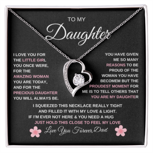 To My Daughter| Forever Love Necklace/ Love Dad