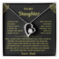 To My Daughter Love Dad\Forever Love Necklace