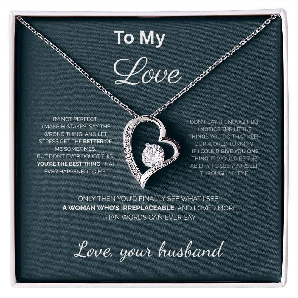 To My Love\You're the best thing\Forever Love Necklace